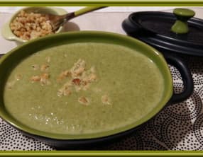 Velouté épinards, courgettes et mascarpone