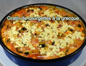 Gratin de courgettes à la grecque