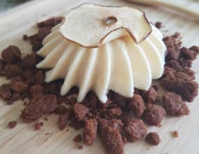 Mousse de pommes caramel crumble spéculoos