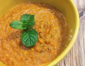 Sauce tomate cacahuètes basilic