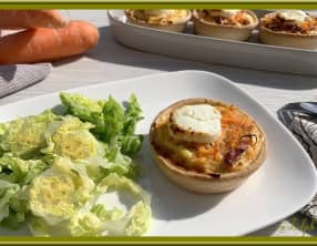 Quiche aux lardons et carotte