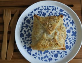 Feuilletés au poulet et champignons à la béchamel