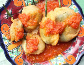 Piments mexicains farcis au fromage