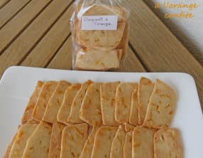 Biscuits croquants à l'orange confite