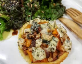 Tartelettes butternut bleu et noix