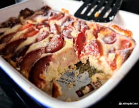 Gâteau léger à la ricotta et aux prunes