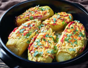 Courgettes grillées farcies