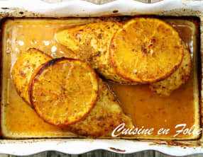 Poulet grillé à l’orange