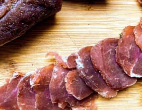 Filet mignon de porc séché maison
