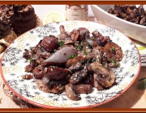 Châtaignes et champignons au zathar
