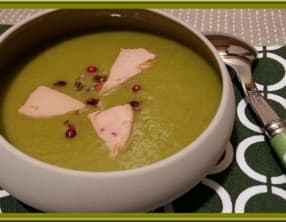 Velouté de poireau festif