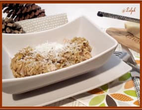 Riz aux poireaux et bacon