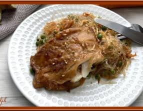 Cabillaud aux vermicelles de riz