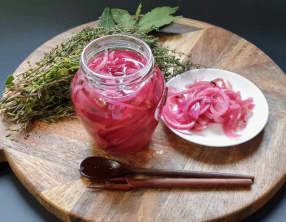 Pickles d'oignons rouges