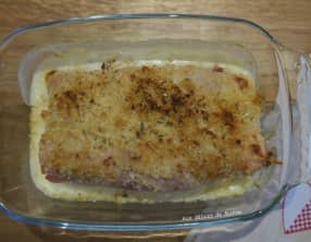 Endives au jambon, gratinées à  la crème allégée