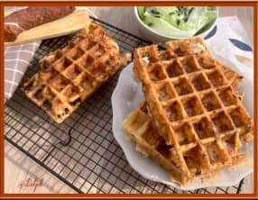 Gaufres chorizo raclette