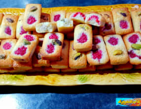 Mini financiers framboise pistache