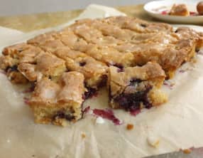 Blondie myrtilles citron