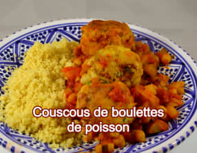 Couscous de boulettes de poisson