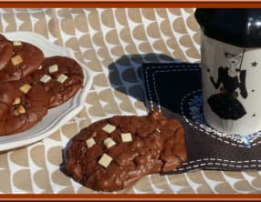 Cookies Brownies en noir et blanc