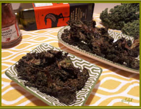 Chips de chou Kale épicées