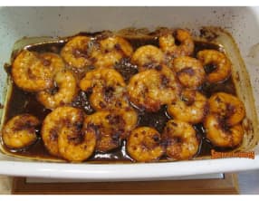 Crevettes à la sauce soja