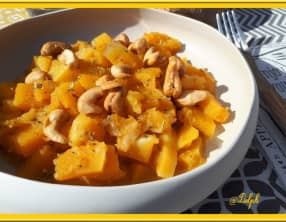 Curry de butternut au lait de coco au menu