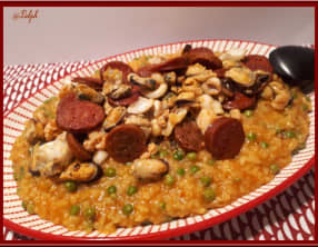 Risotto façon Paëlla au Thermomix