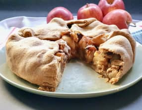 Tarte aux pommes à la bière brune
