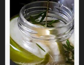 Rhum arrangé pomme verte, citron, miel et cardamome