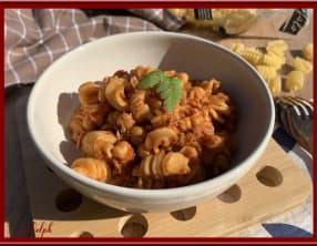 One pot pasta au thon et pois chiches