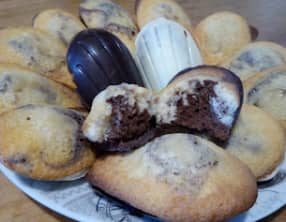 Les madeleines marbrées