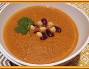 Soupe de pois chiches à la marocaine