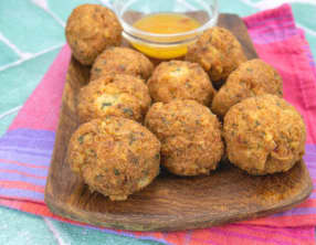 Bouchées de lotte panées