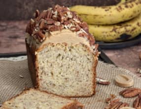 Le banana bread au chocolat Dulcey et noix de pécan