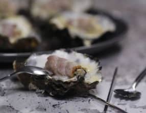 Huîtres au lard et à la crème