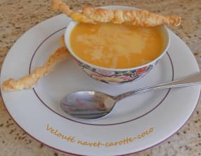 Velouté navet carotte coco