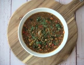 Soupe de lentilles