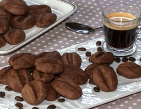 Biscuits grains de café