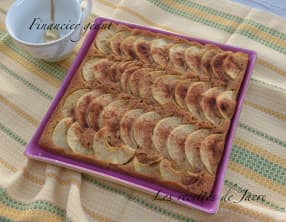 Financier géant aux pommes et spéculoos