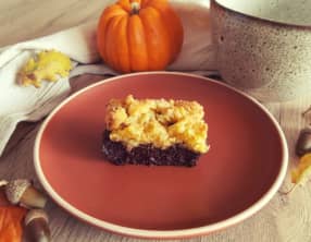 Brownie crumble à la courge