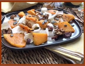 Salade d’endive et potiron rôti au miel