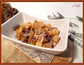 Poêlée de navets boule d’or et champignons