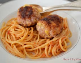 Boulettes de porc farcies à la mozzarella