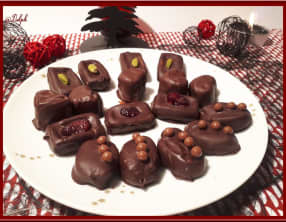 Chocolats à la pâte d’amande