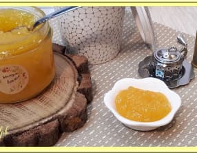 Confiture de mangue, ananas et citron vert