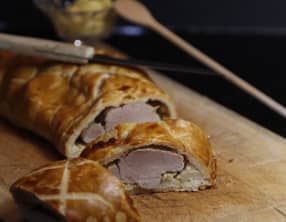 Filet mignon en croûte moutarde et fromage blanc