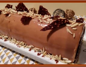 Bûche Caramel Poire
