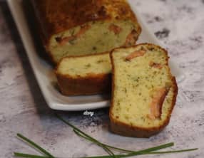 Cake au citron et saumon fumé