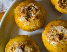 Pommes au four au miel et fruits secs